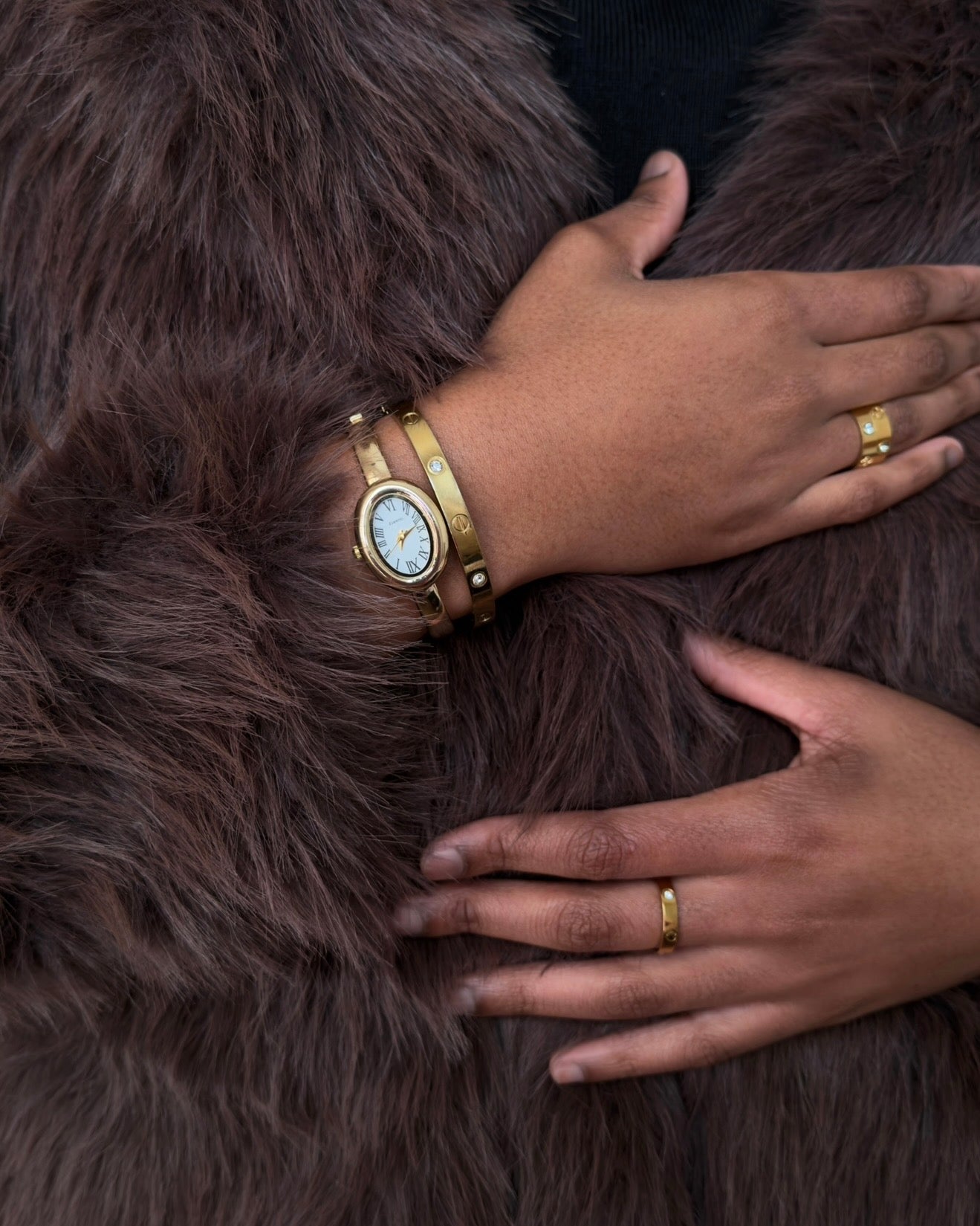 Budget Oval Bangle Watch
