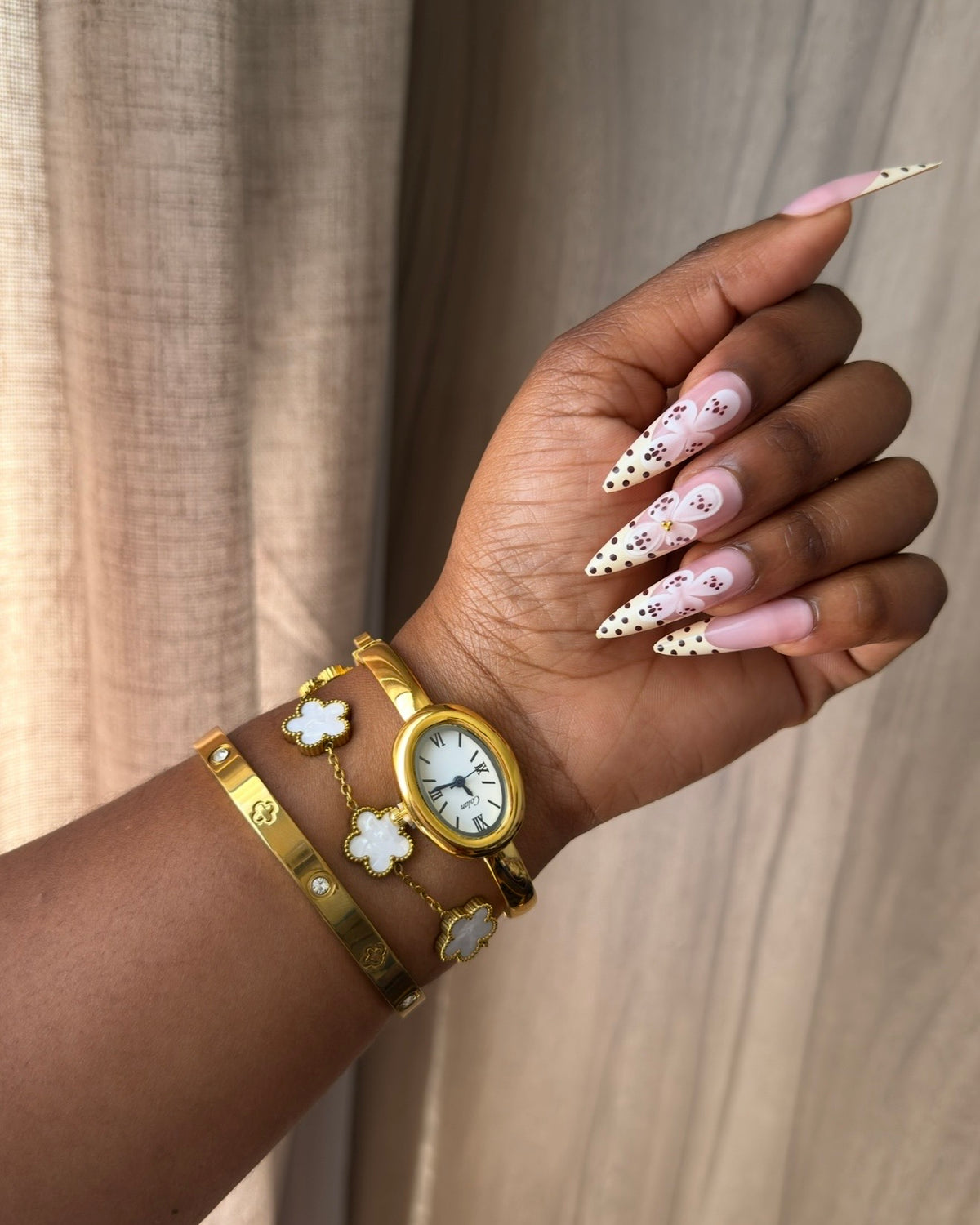 Budget Oval Bangle Watch