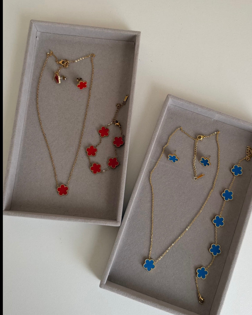 Classic Clover Pendant Set - Gold