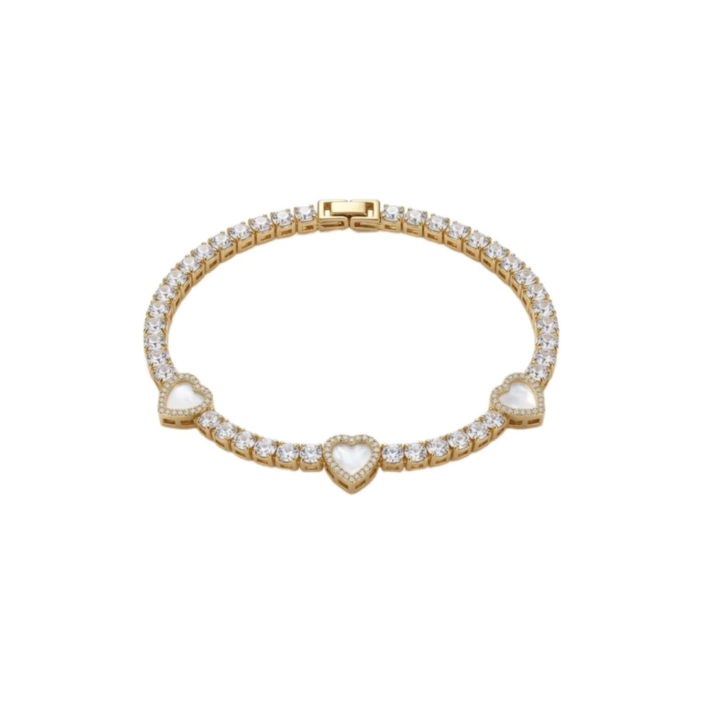 Heart Tennis Bracelet