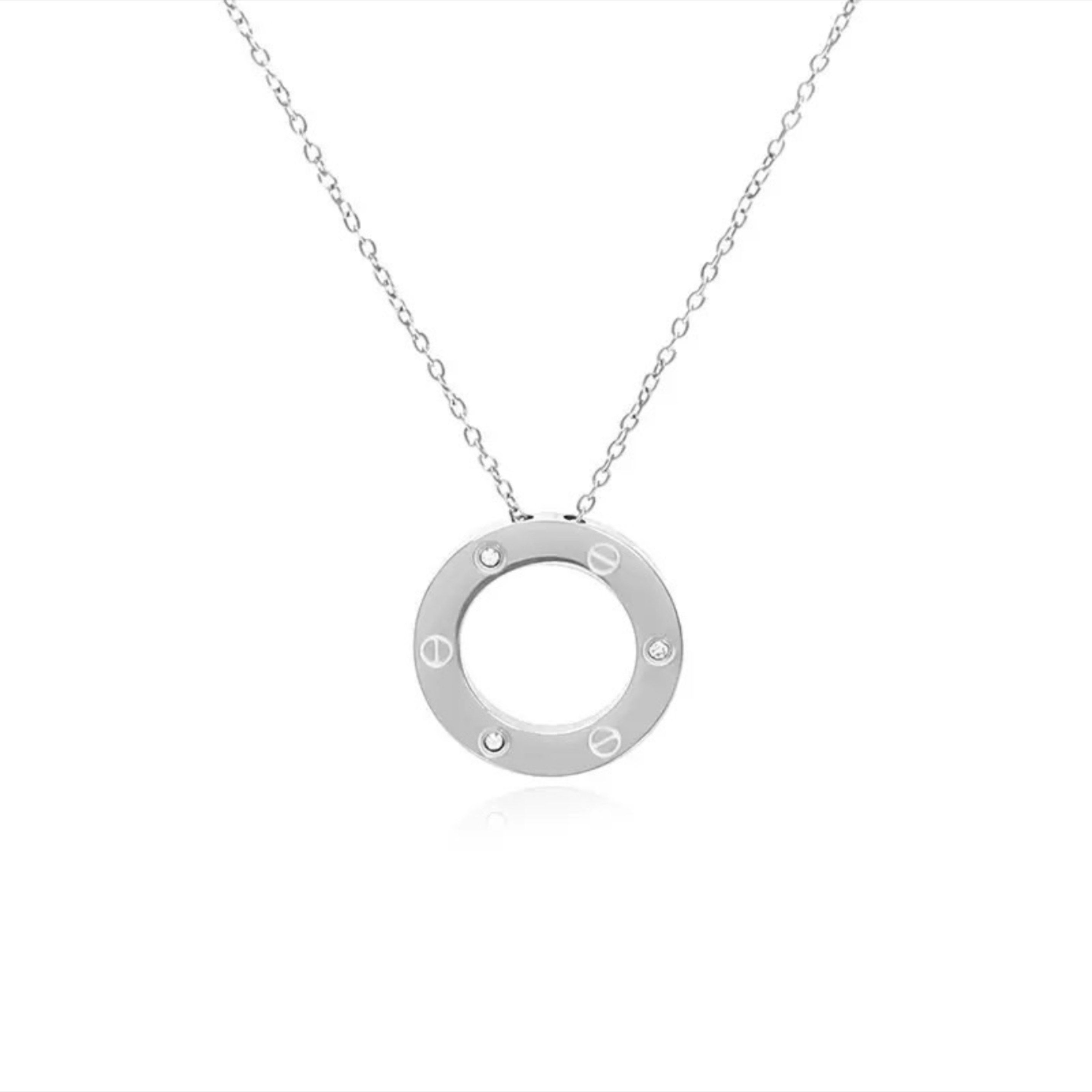 Studded Love Necklace