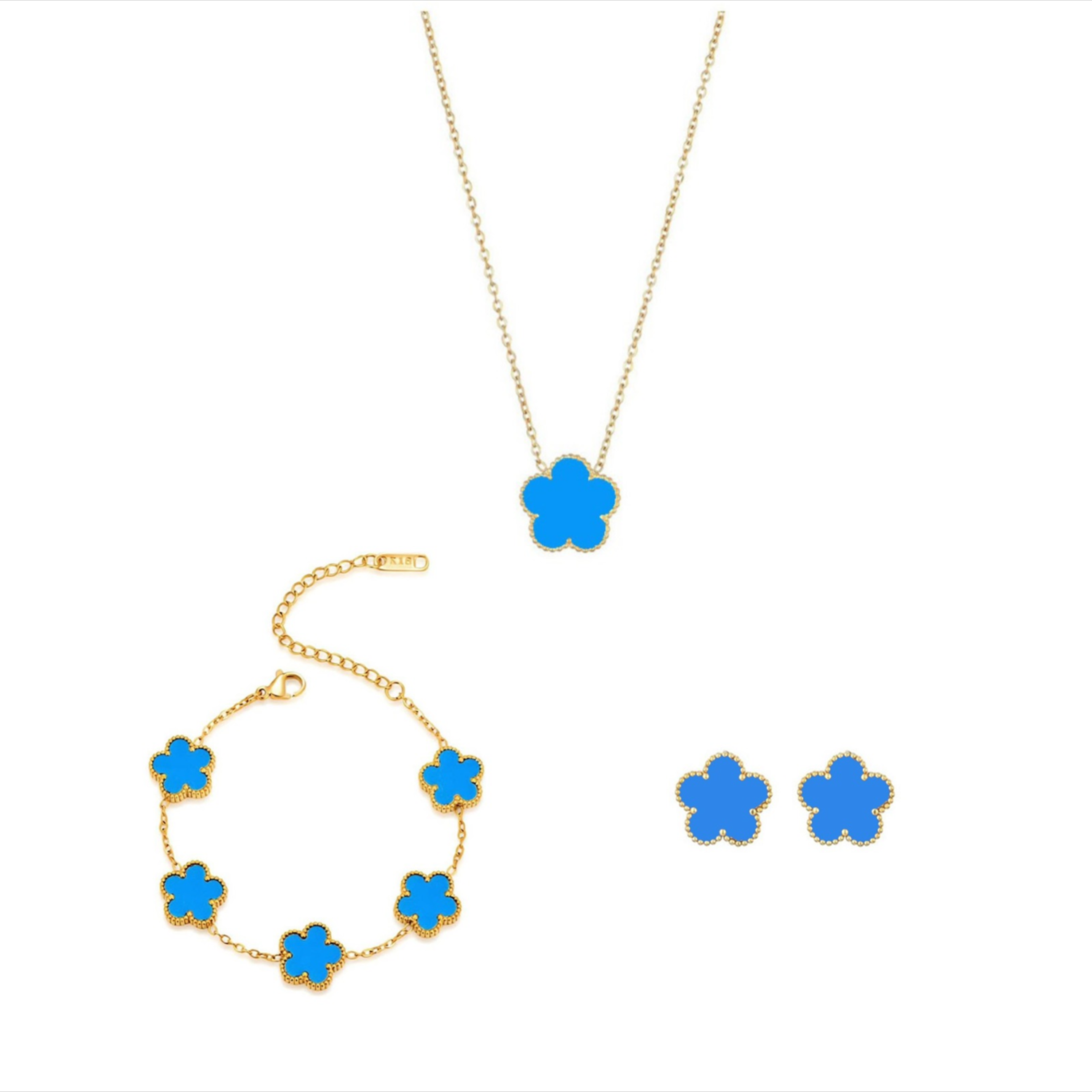 Classic Clover Pendant Set - Gold