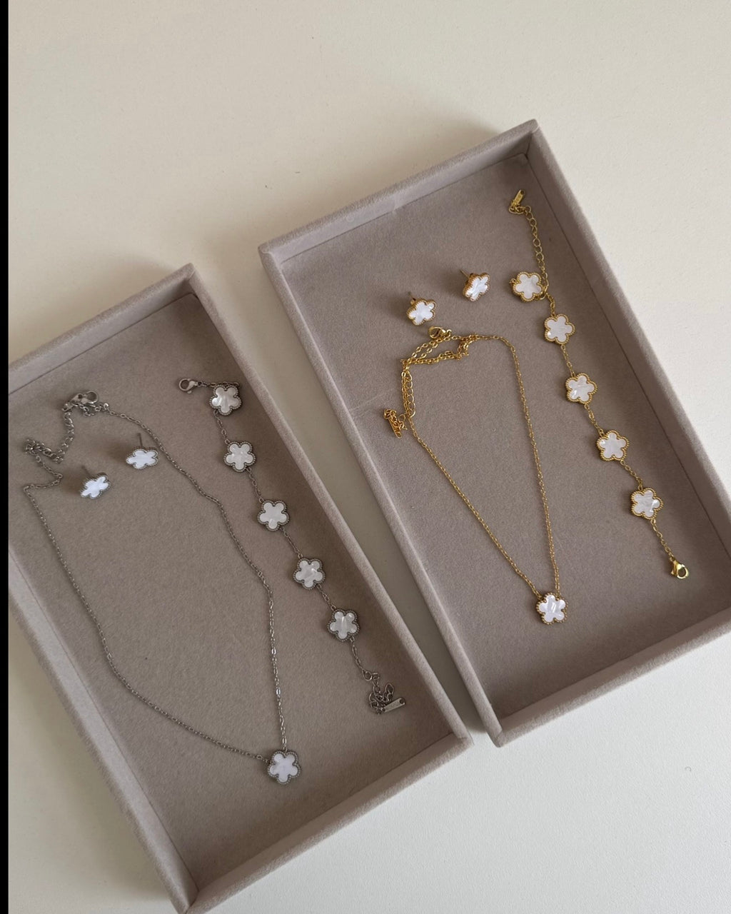 Classic Clover Pendant Set - Gold