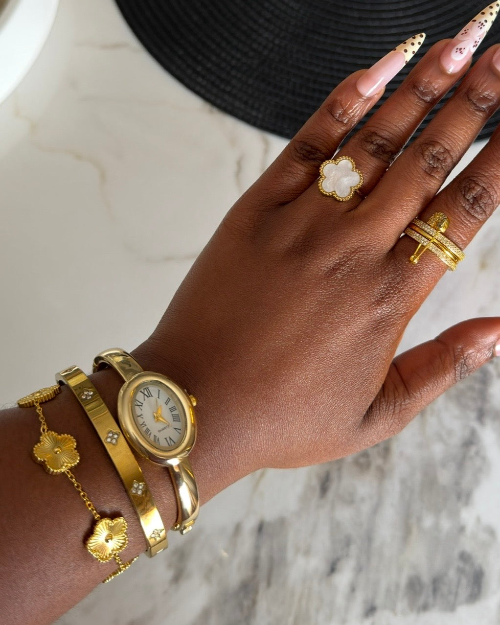 Budget Oval Bangle Watch