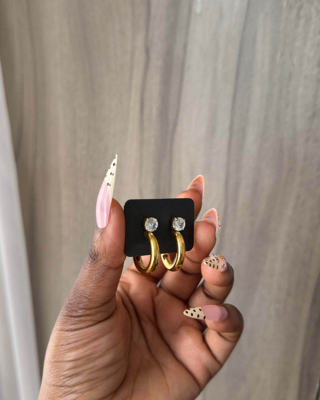 Crystal Open C Earrings
