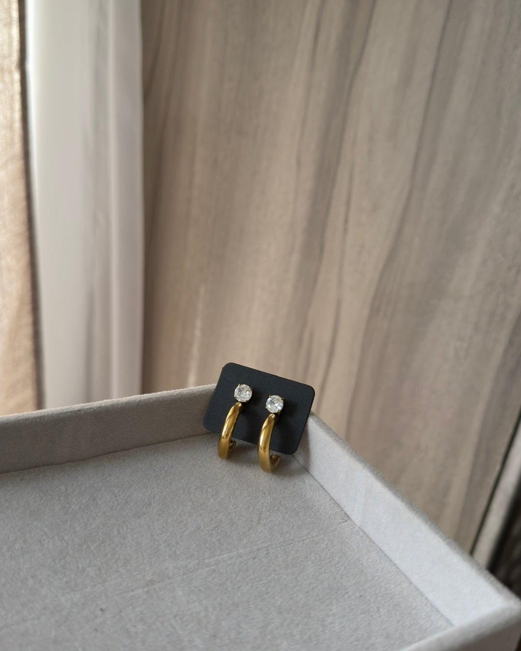 Crystal Open C Earrings