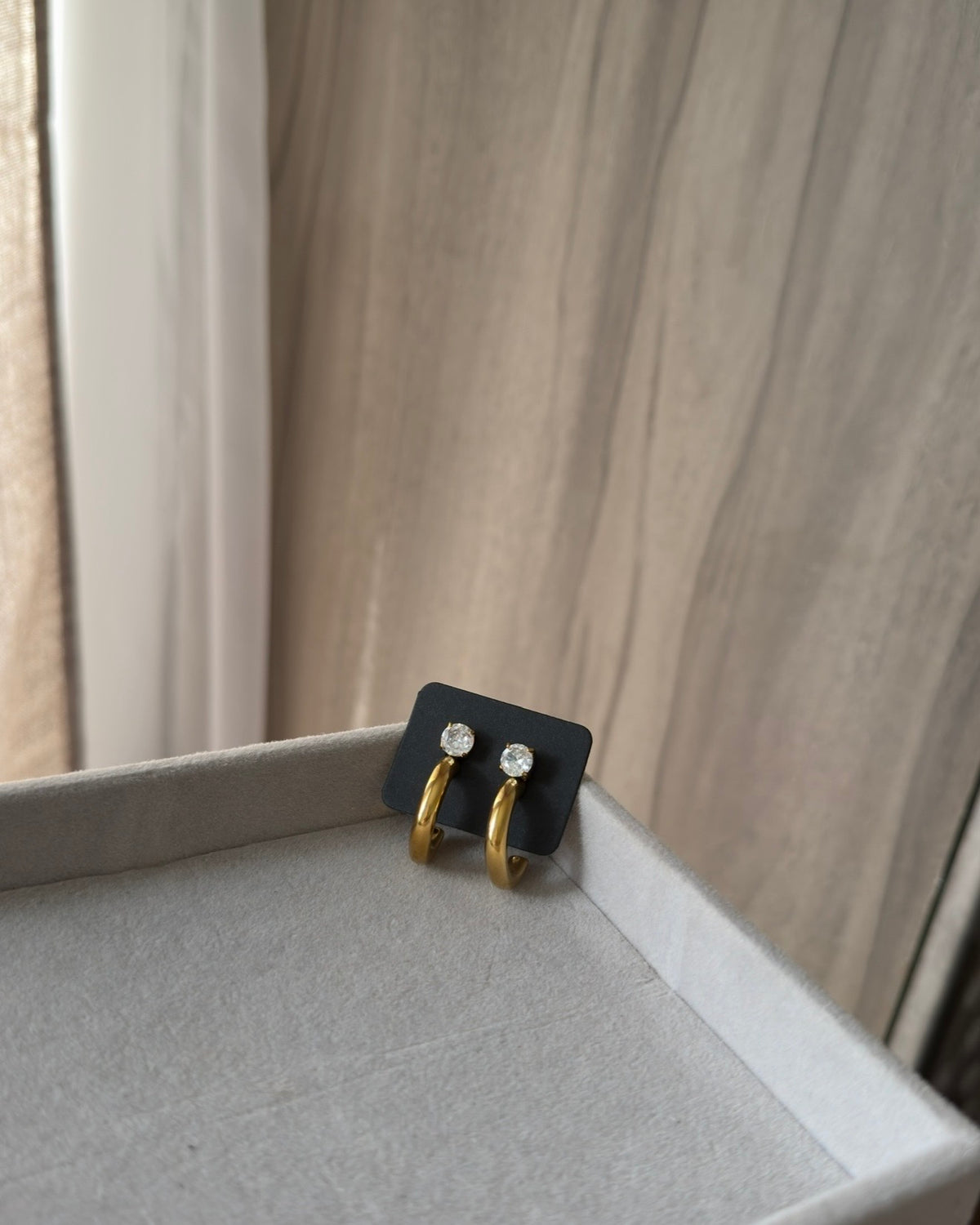 Crystal Open C Earrings