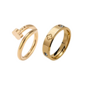 Nail & Clover Ring Set