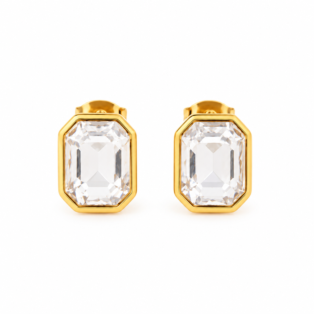 Emerald-Cut Earrings