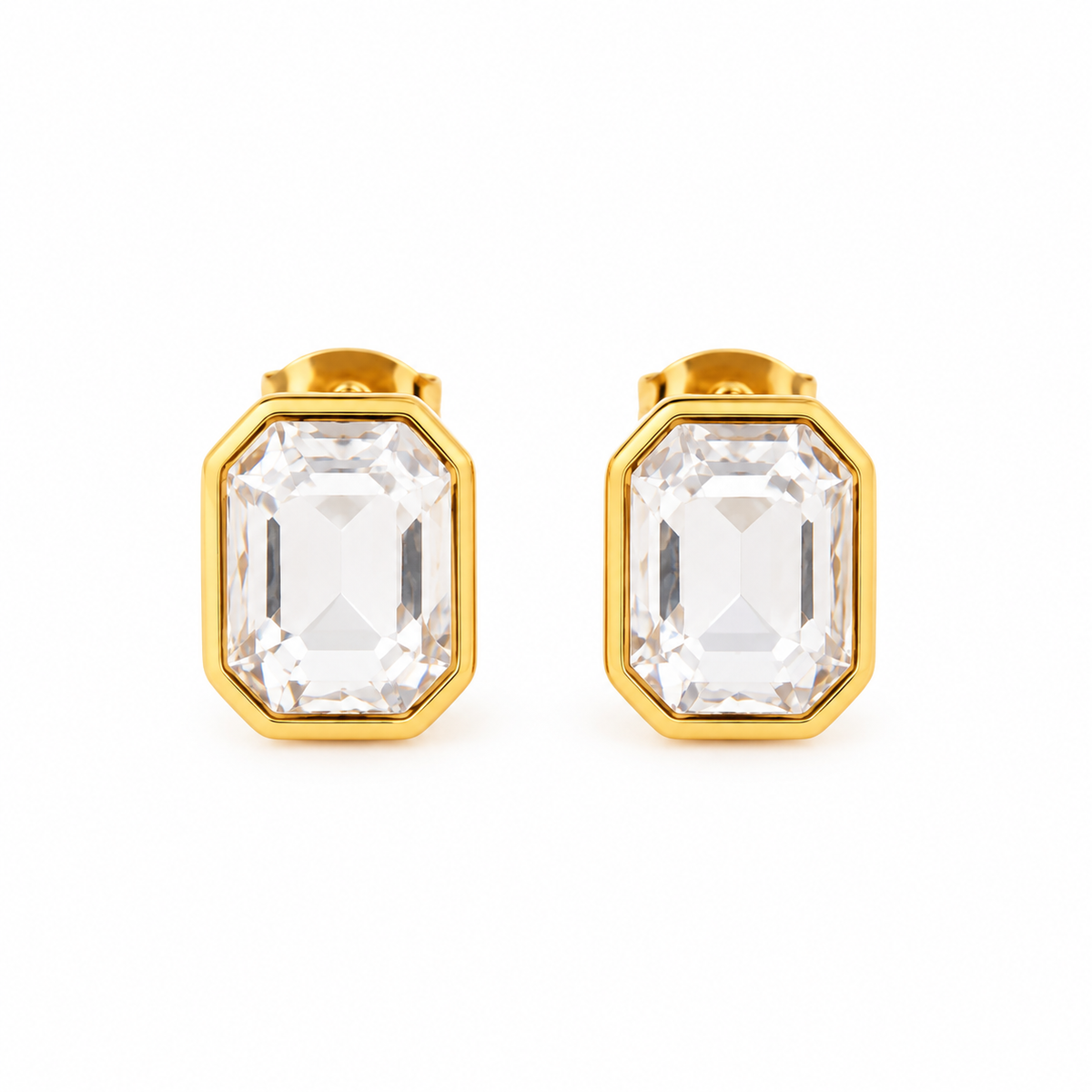 Emerald-Cut Earrings