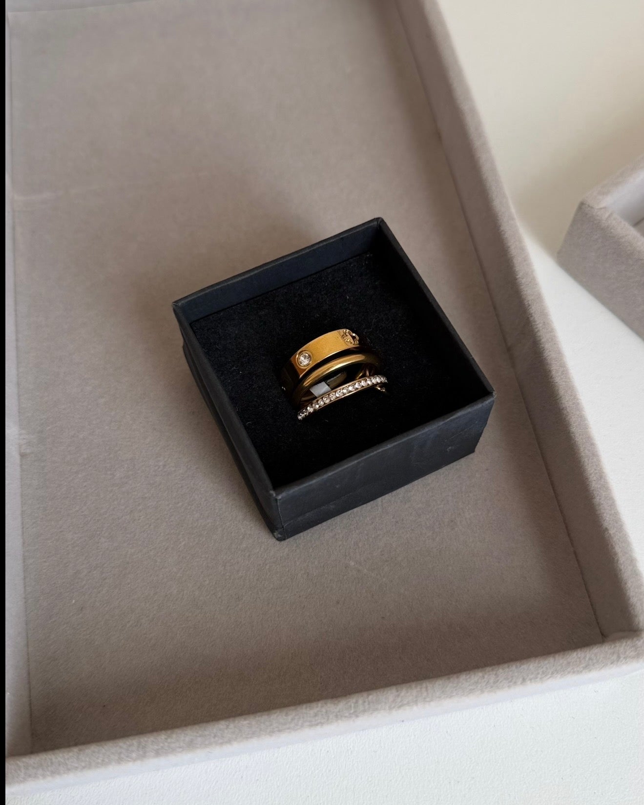 Link Clover Ring Set