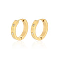 Studded Huggies Earrings