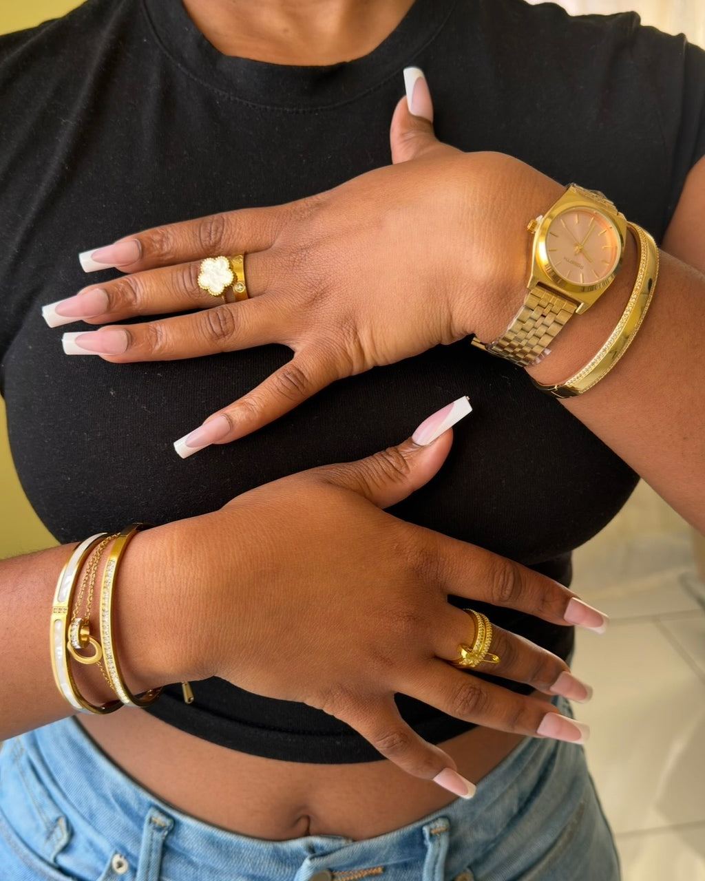 Halo Line Cuff Bracelet