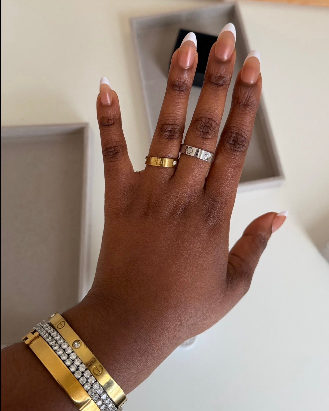 Clover Cuff Ring
