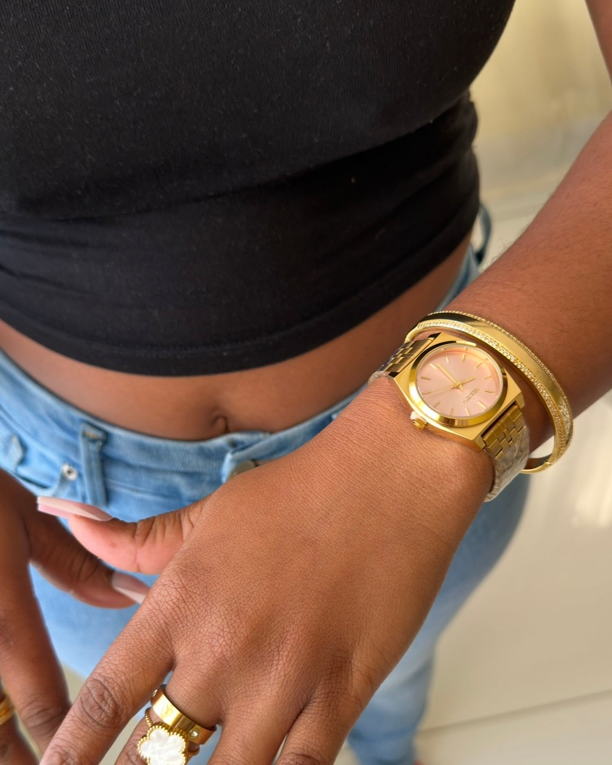 Halo Line Cuff Bracelet