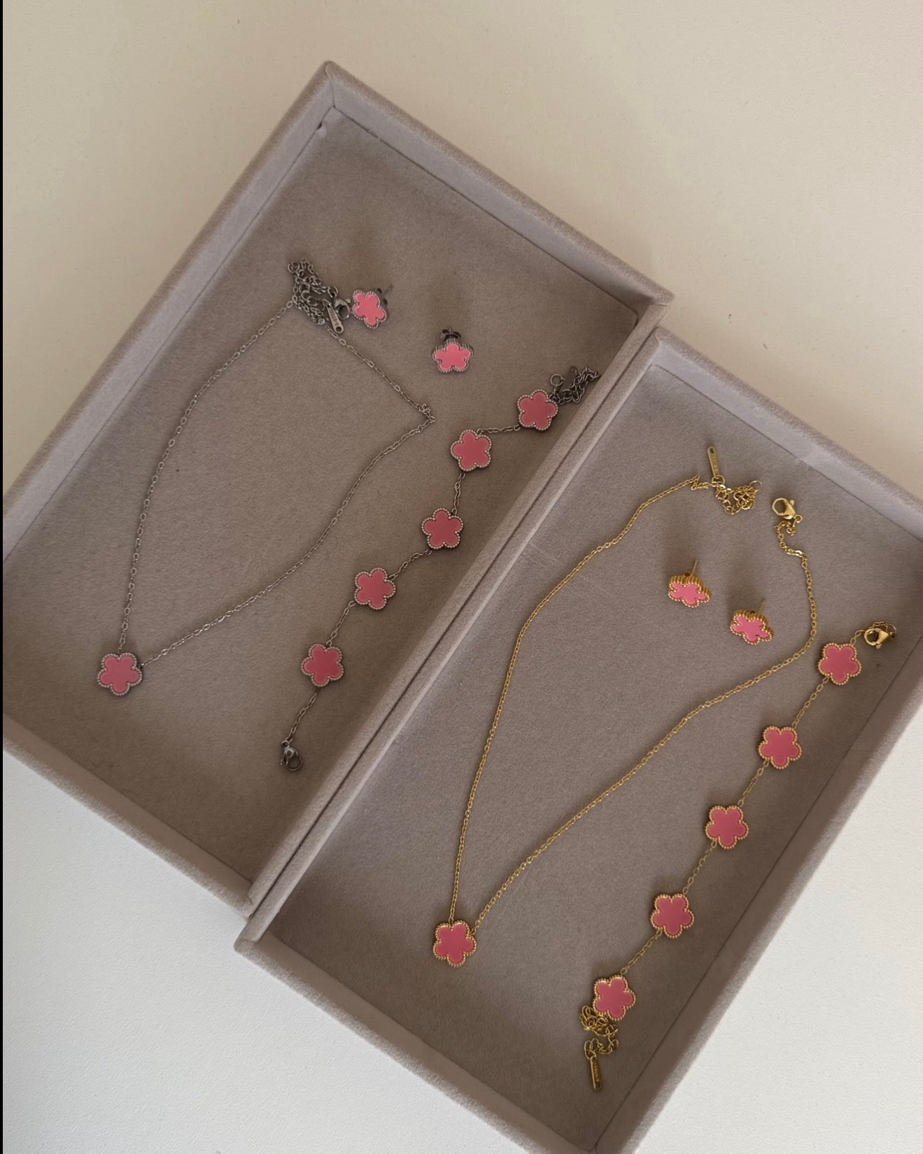 Classic Clover Pendant Set - Gold