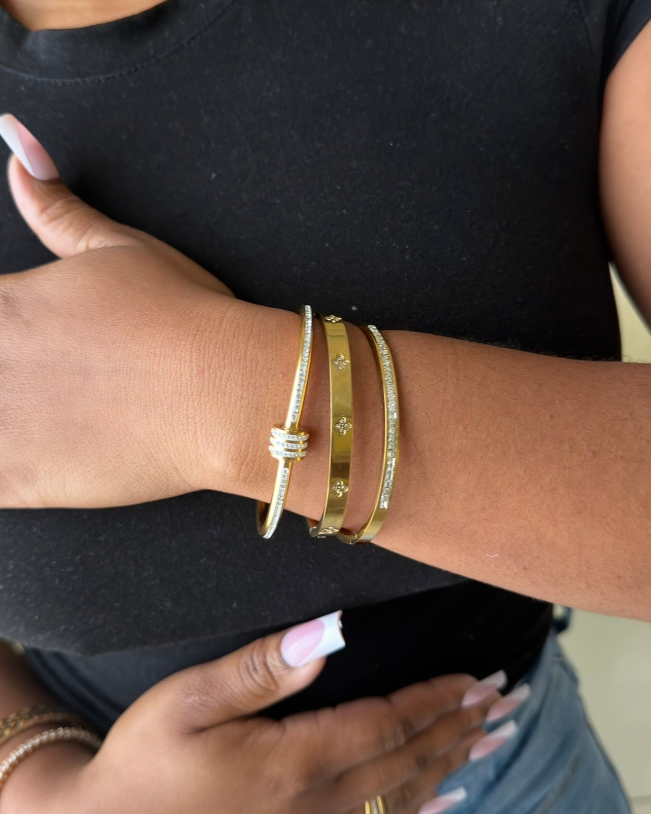 Crystal Cuff Stack
