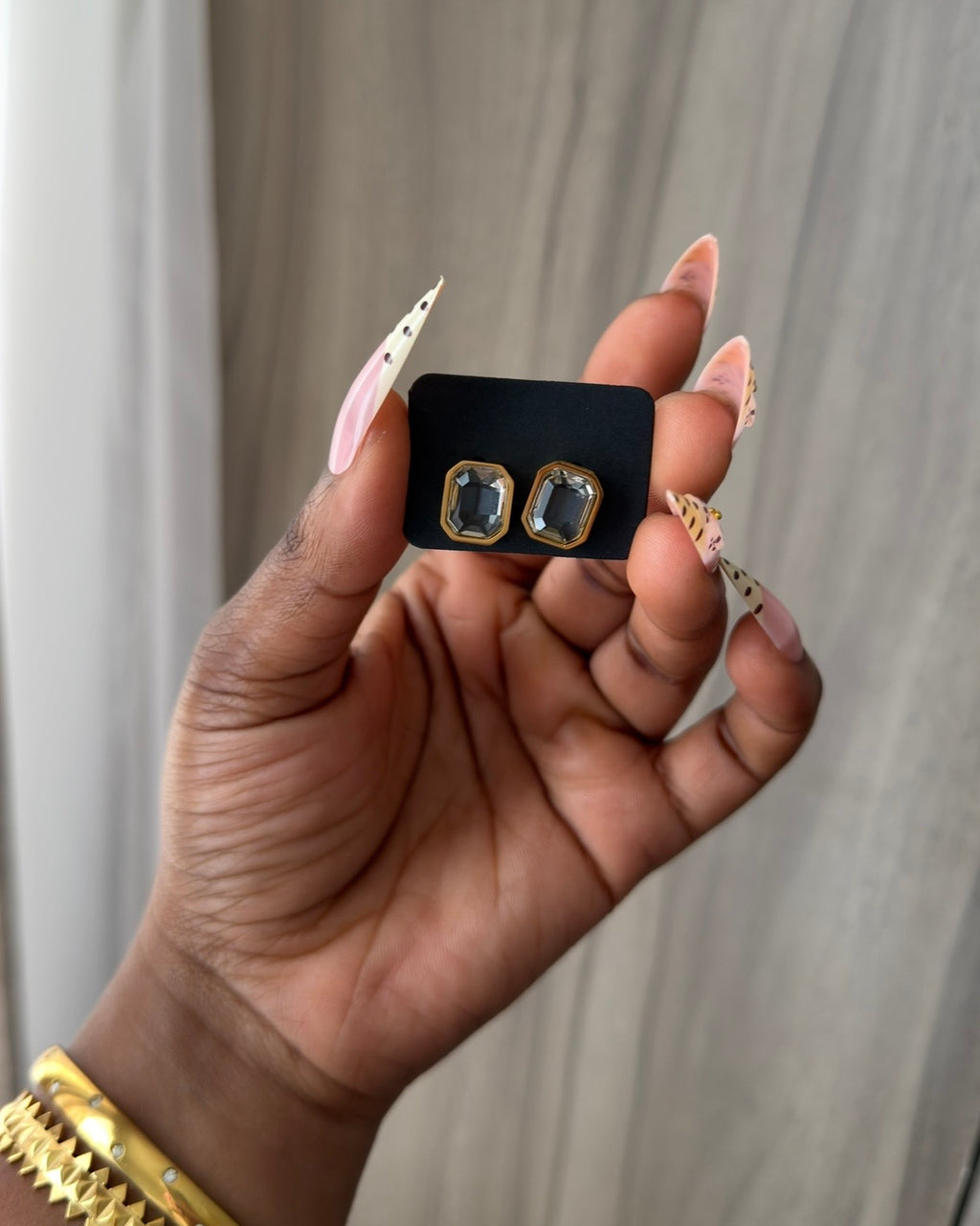 Emerald-Cut Earrings