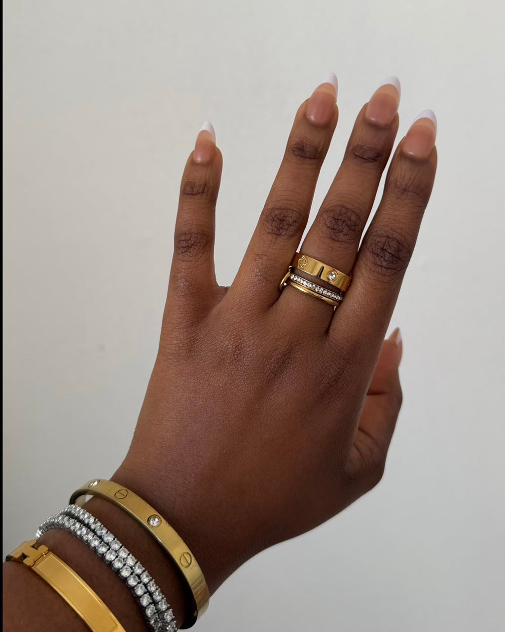 Link Clover Ring Set