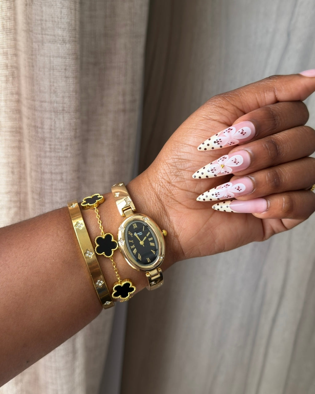 Studded Regalia Oval Watch