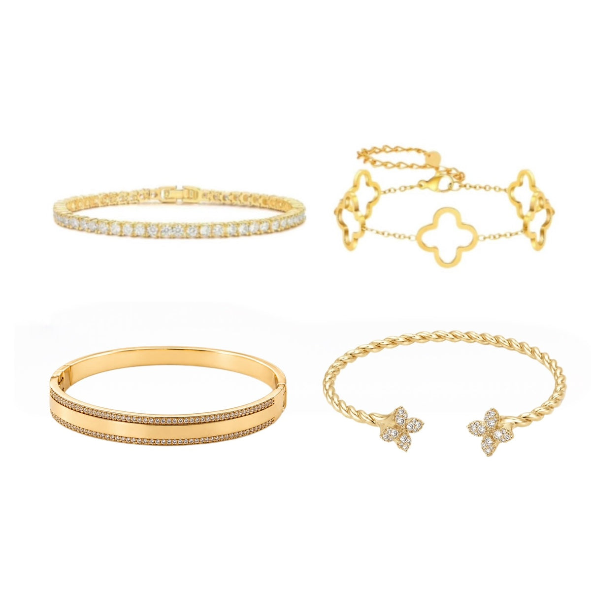 Fleur Motif 4pc Stack