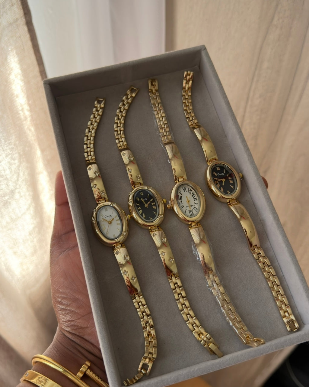 Studded Regalia Oval Watch