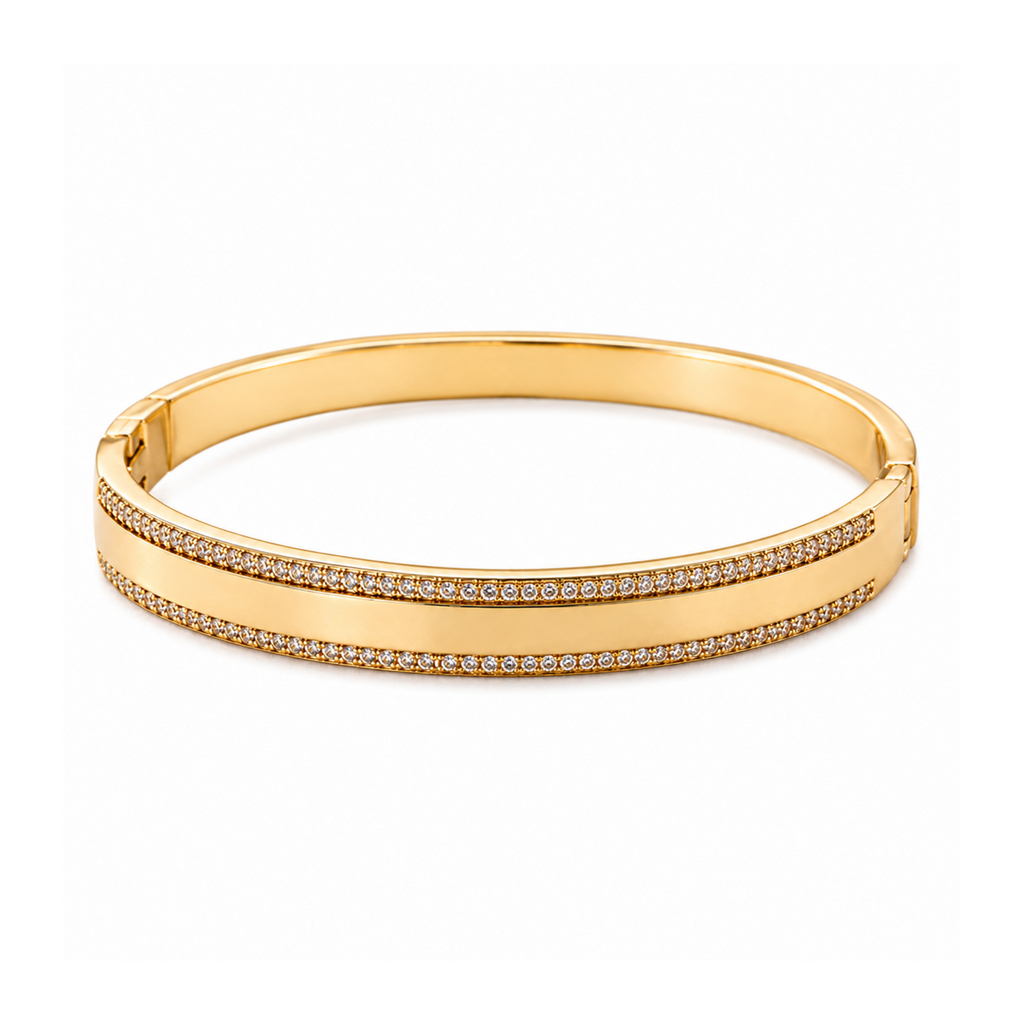 Halo Line Cuff Bracelet