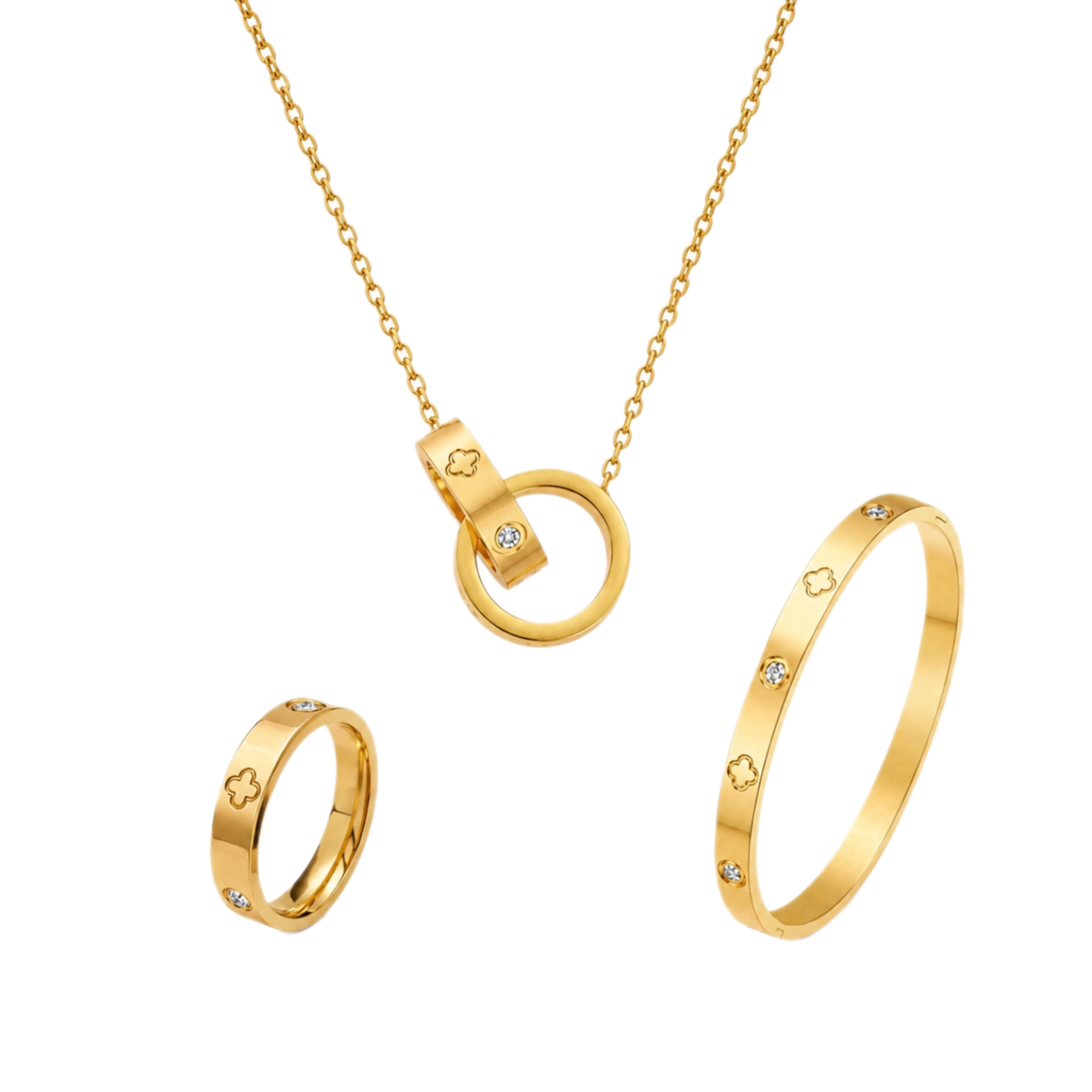 Clover Cuff Set