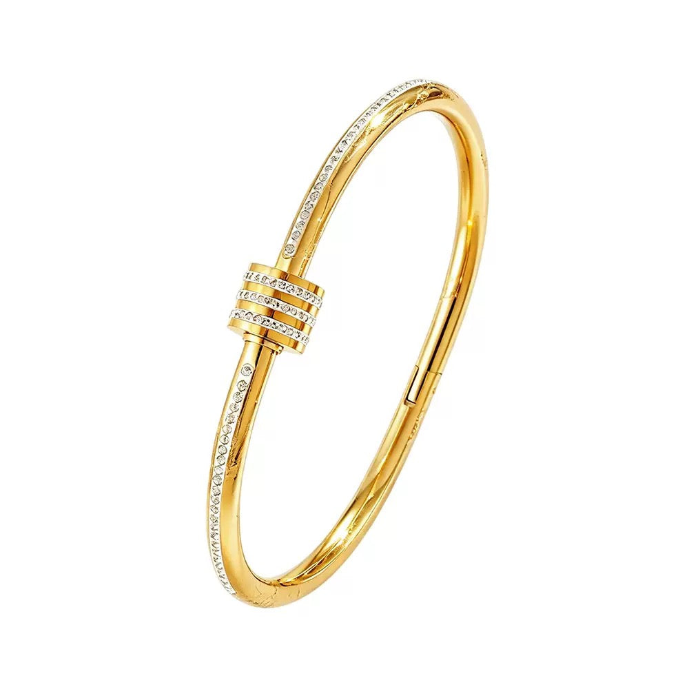 Crystal Knot Nail Bangle