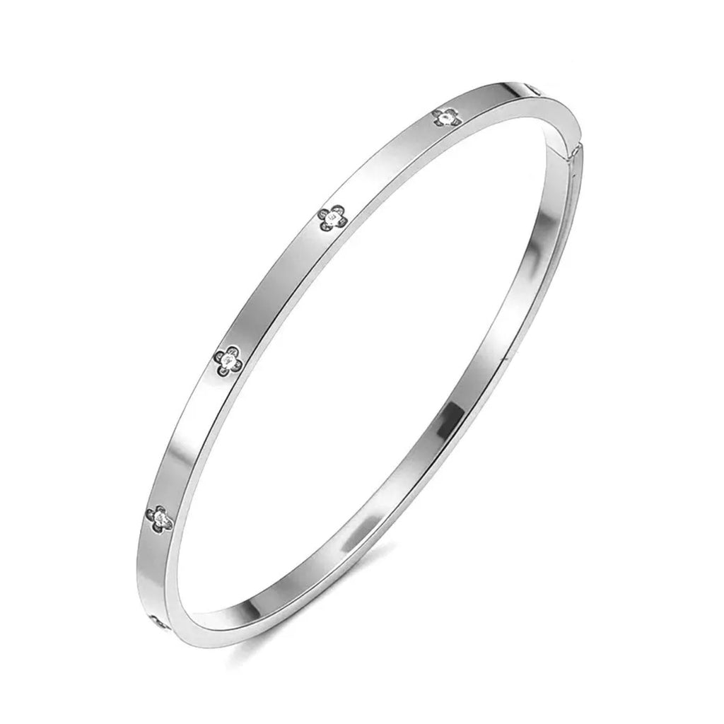 Slim Flower Scatter Bangle