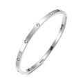 Slim Flower Scatter Bangle