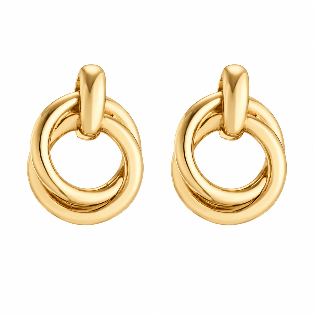 Double Circle Earrings